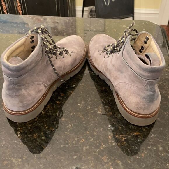 *Banana Republic* Grey Suede Ortholite Men’s Boots Sz 11.5 - Picture 7 of 10
